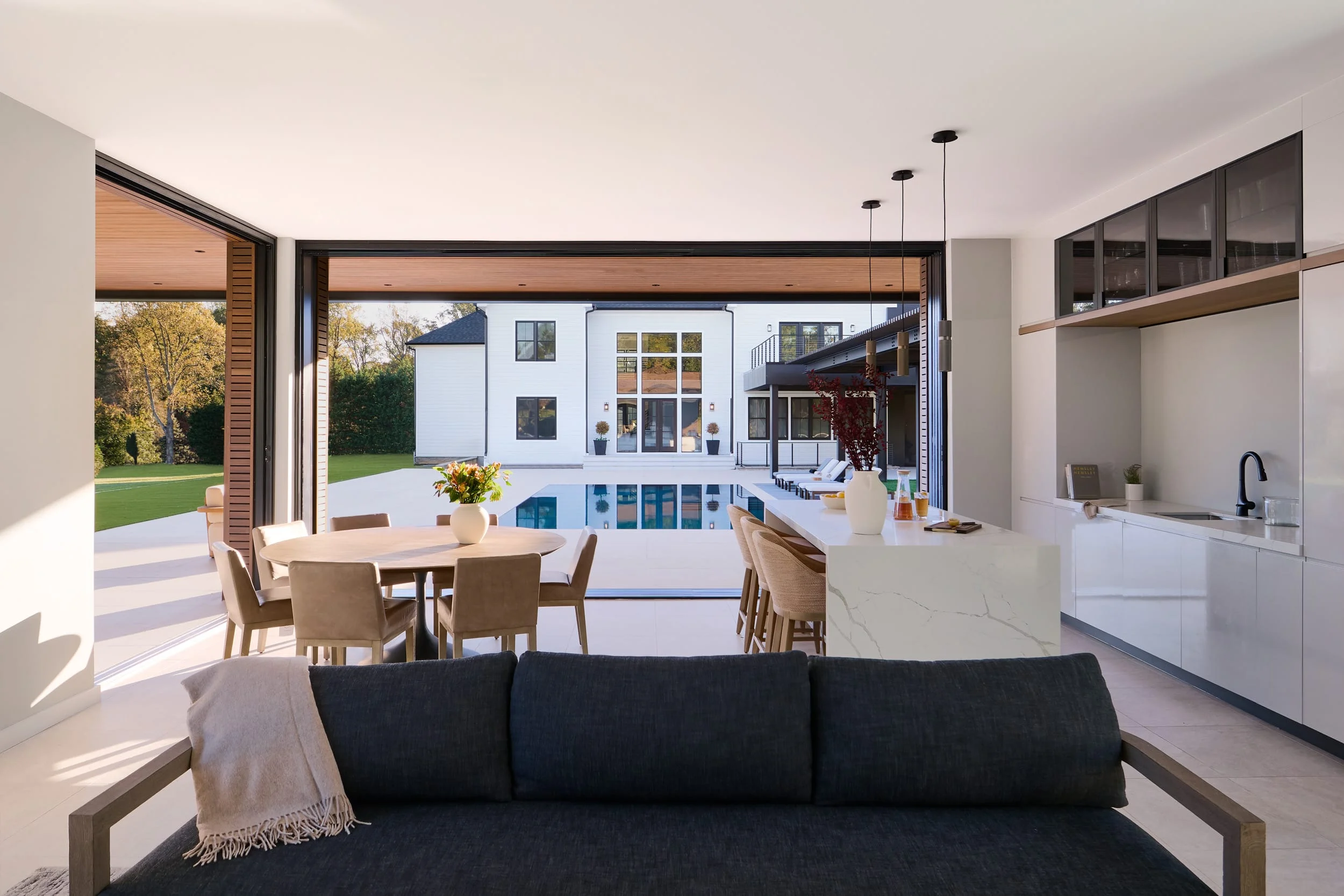 Potomac Pool House — Integrating Building With Landscape, view 15