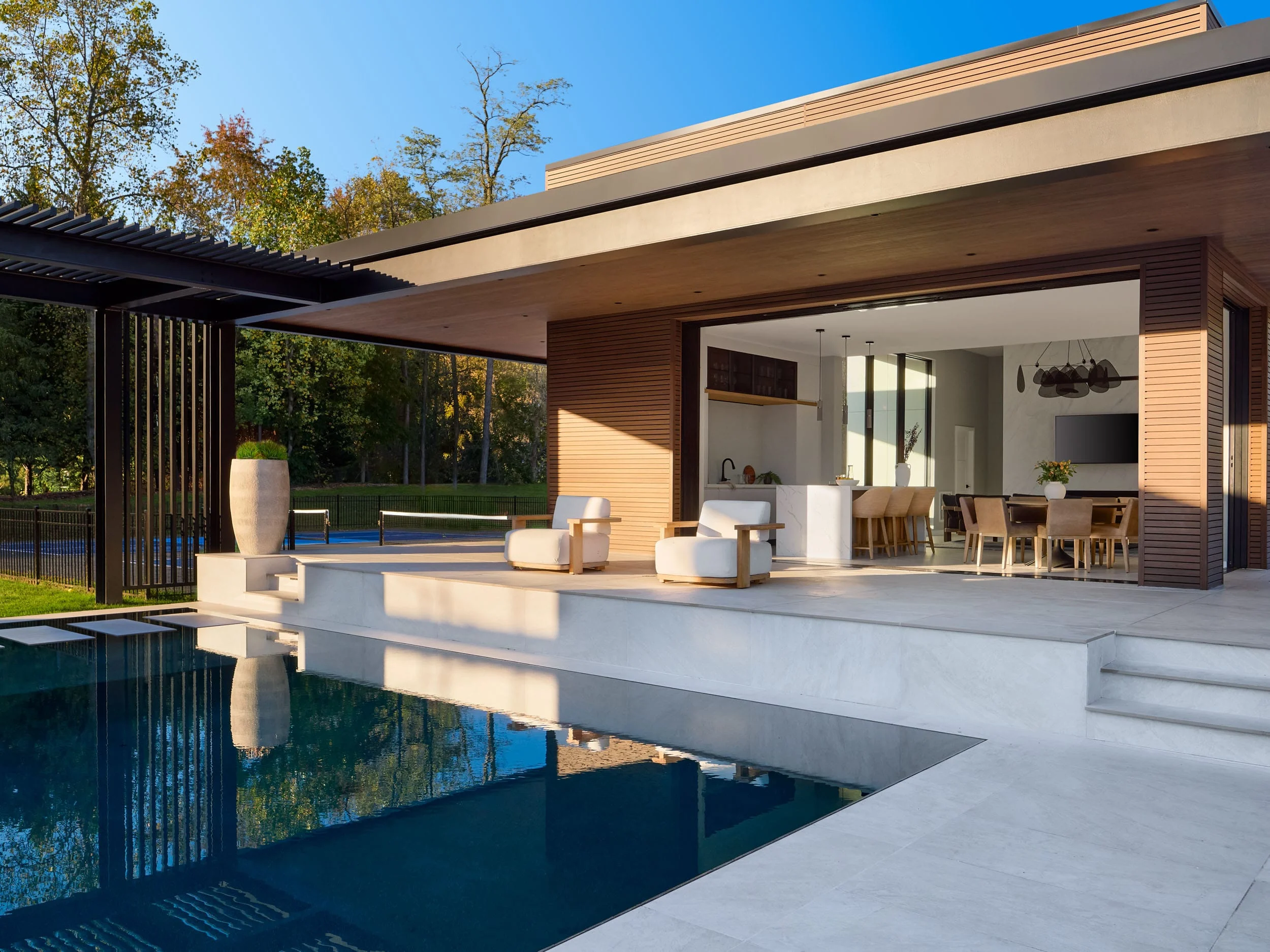 Potomac Pool House — Integrating Building With Landscape, view 10