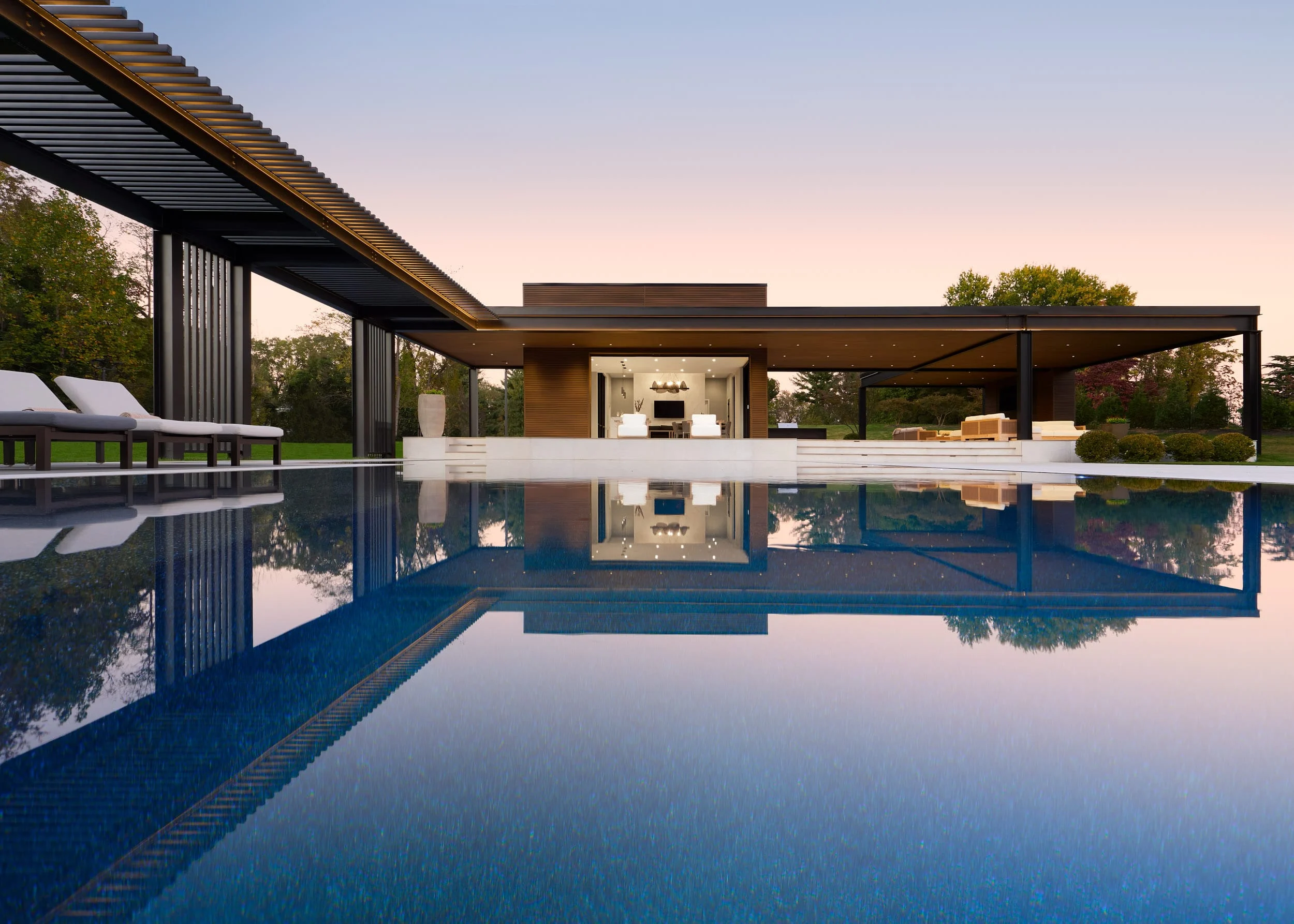 Potomac Pool House — Integrating Building With Landscape, view 4