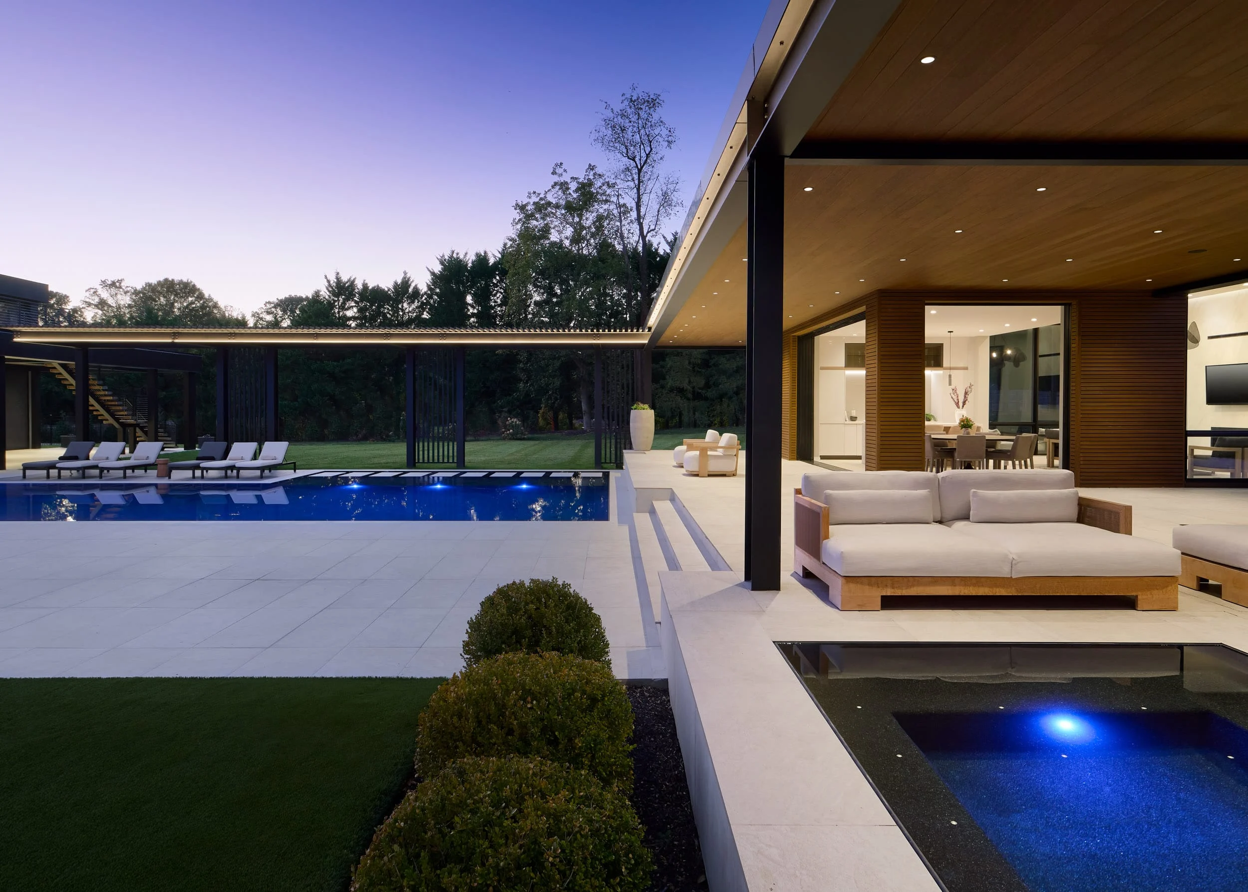 Potomac Pool House — Integrating Building With Landscape, view 7
