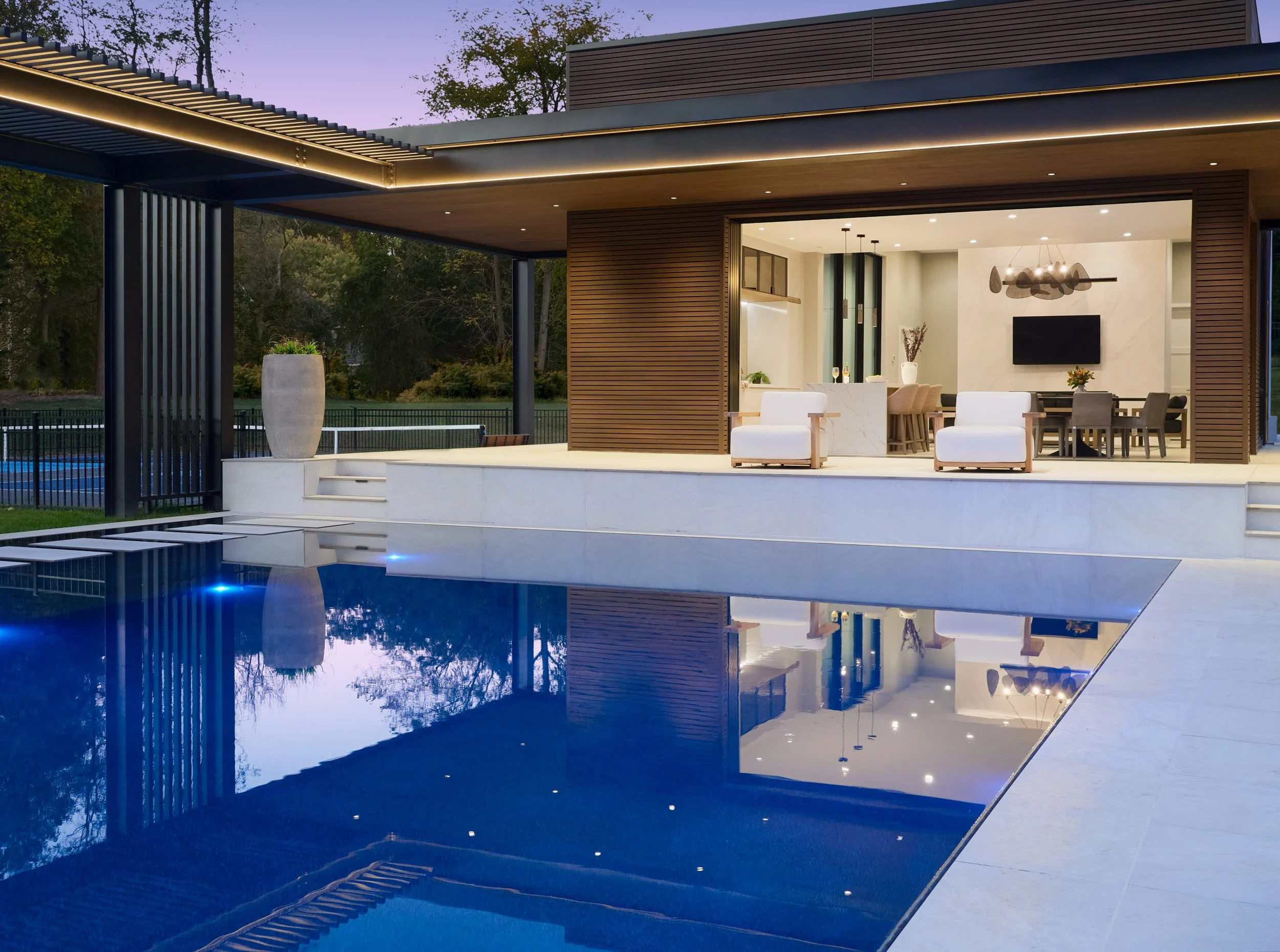 Potomac Pool House — Integrating Building With Landscape, view 8